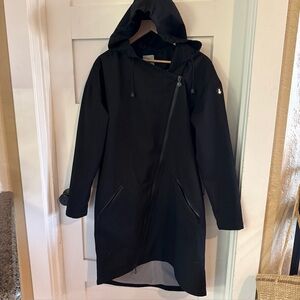 Snowman New York Designer Hooded Rain Jacket Coat L